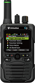 Unication G3 P25 Dual Band Voice Pager